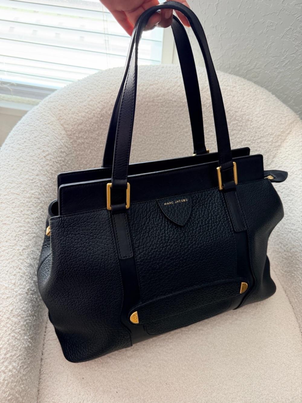 Marc Jacobs Black  Leather  Tote
